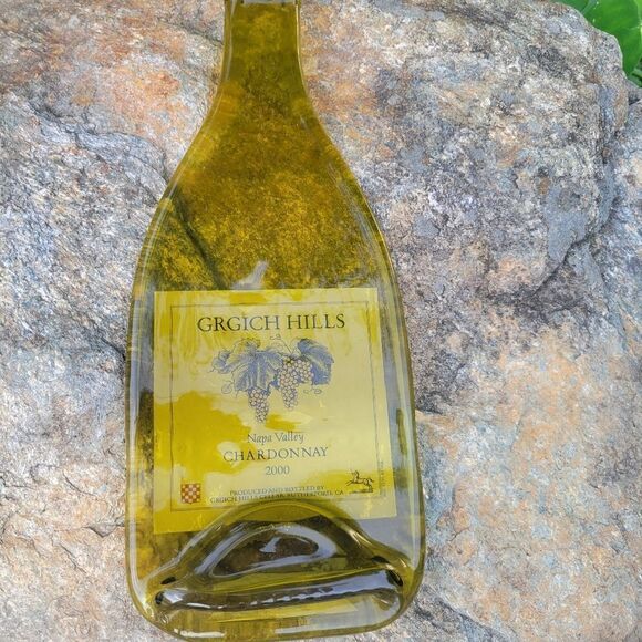 Pressed Glass Wine Bottle - Picture 4 of 8